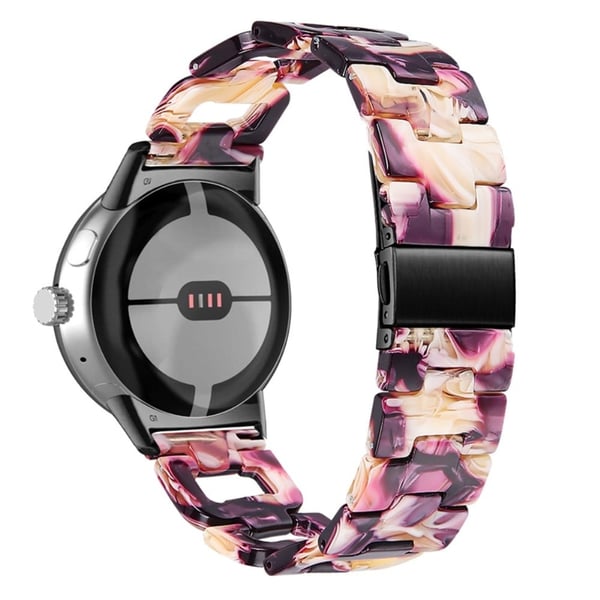 Google Pixel Watch D-formad klockrem i harts - Lila Mix