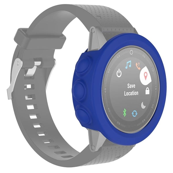 Garmin Fenix 5X / 5X Plus silikoneovertræk - Mørkeblå Garmin Fenix 5X / 5X Plus silikoneovertræk - Mørkeblå