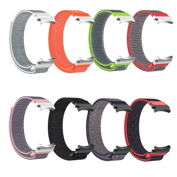 Samsung Galaxy Watch 5 (44mm) / (40mm) / 4 (44mm) / (40mm) nylonklokkerem - Svart