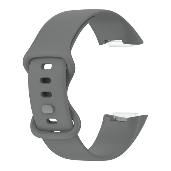 Fitbit Charge 5 silikonikellon hihna - Harmaa / Koko: S