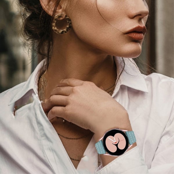 Huawei Watch GT 2 42mm / Watch 2 Urrem i ekte skinn - Blå