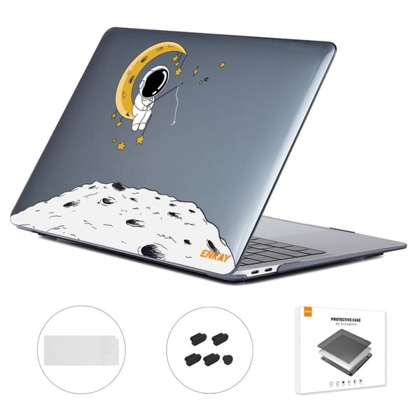 HAT PRINCE MacBook Air 13 Retina (A2179, 2020) / M1 (A2337, 2020) astronauttityyli ja näppäimistön suojus - Kartoitettu Kuussa HAT PRINCE MacBook Air 13 Retina (A2179, 2020) / M1 (A2337, 2020) astronauttityyli ja näppäimistön suojus - Kartoitettu Kuussa