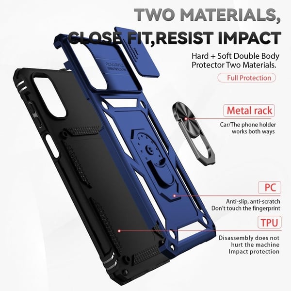 Bofink Combat Motorola Moto G22 cover - Blå