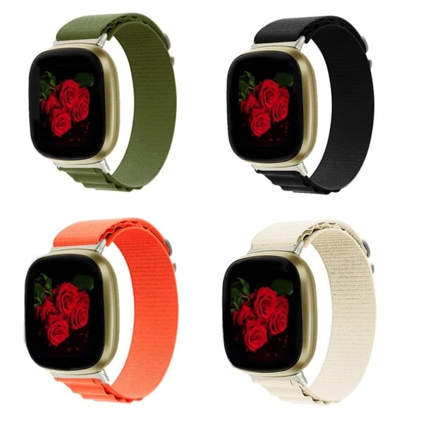 Fitbit Sense / Versa 3 nylon-urrem - Grøn