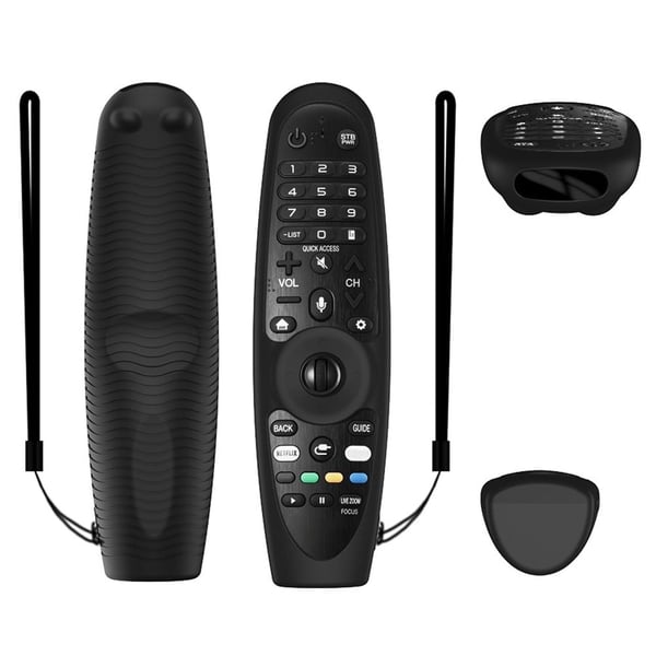 LG MR600/MR650/MR18BA/MR19BA/MR20BA silikonskydd med rem - Svart LG MR600/MR650/MR18BA/MR19BA/MR20BA silikonskydd med rem - Svart