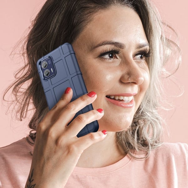 Rugged Shield Etui Motorola Moto G73 - Blå