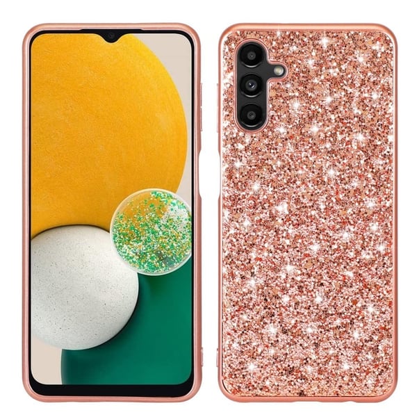 Glitter Samsung Galaxy A14 Suojakotelo - Ruusukulta