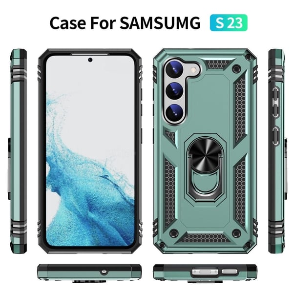 Bofink Combat Samsung Galaxy S23 Etui - Svartgrønn