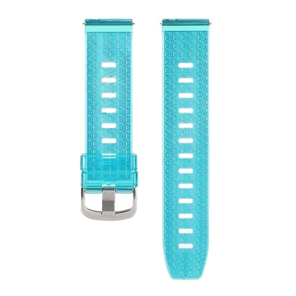 22 mm silikonrem for Xiaomi / Samsung / Huawei klokke - Gjennomsiktig Blå
