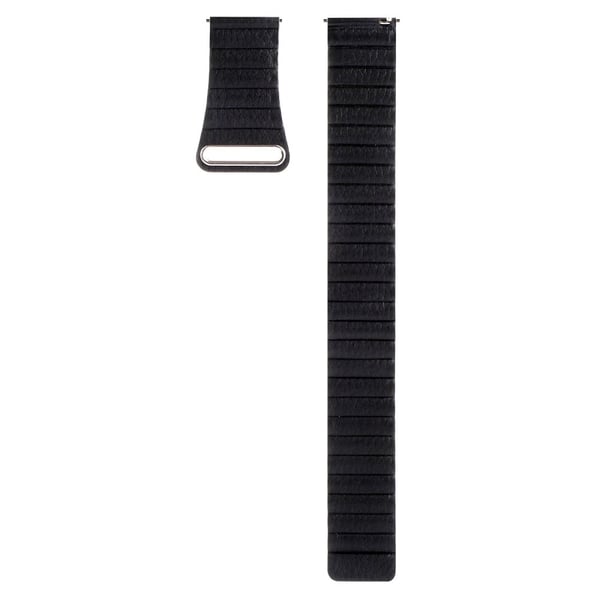 20mm Universal aitoa nahkaa kellon hihna - Musta
