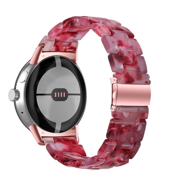 Google Pixel Watch-klokkerem i harpiksstil - Fersken