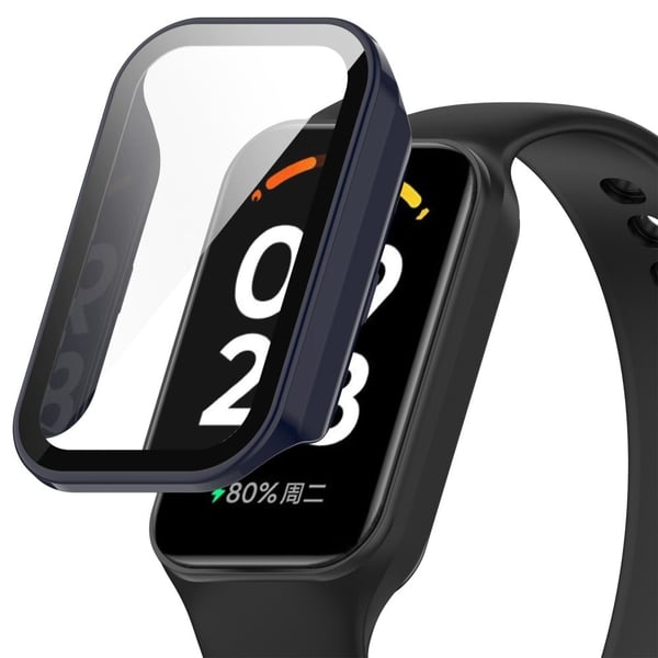 Xiaomi Redmi Band 2:n suojus karkaistulla lasilla - Muste Sininen