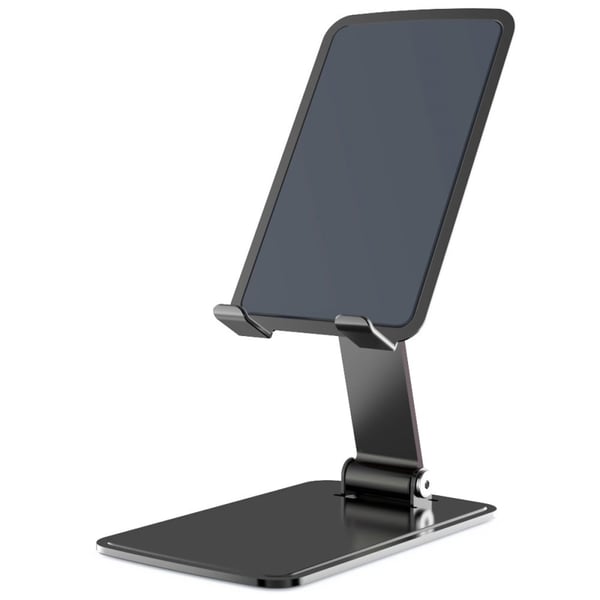 Universelt foldbart telefon- og tabletbeslag i aluminiumslegering - Sort
