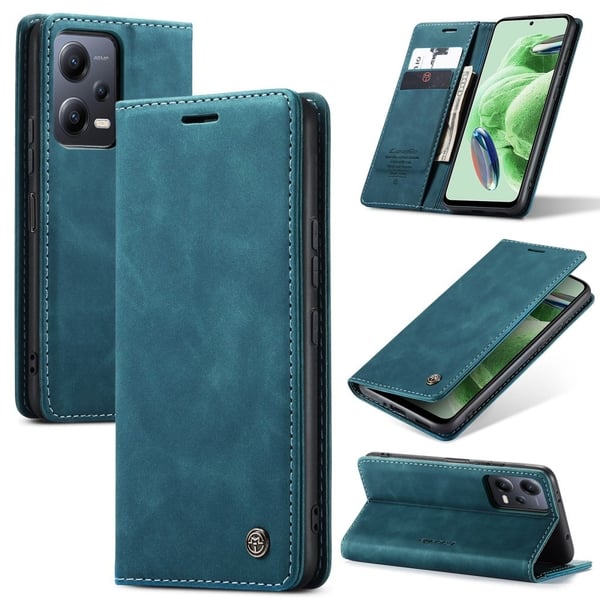 CaseMe Xiaomi Poco X5 / Redmi Note 12 Vintage Etui - Blå