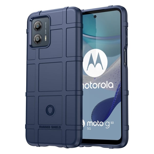 Rugged Shield Suojakotelo Motorola Moto G53 - Sininen