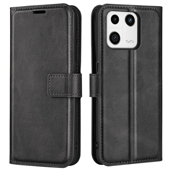 Lompakko Nahkakotelo For Xiaomi 13 - Musta