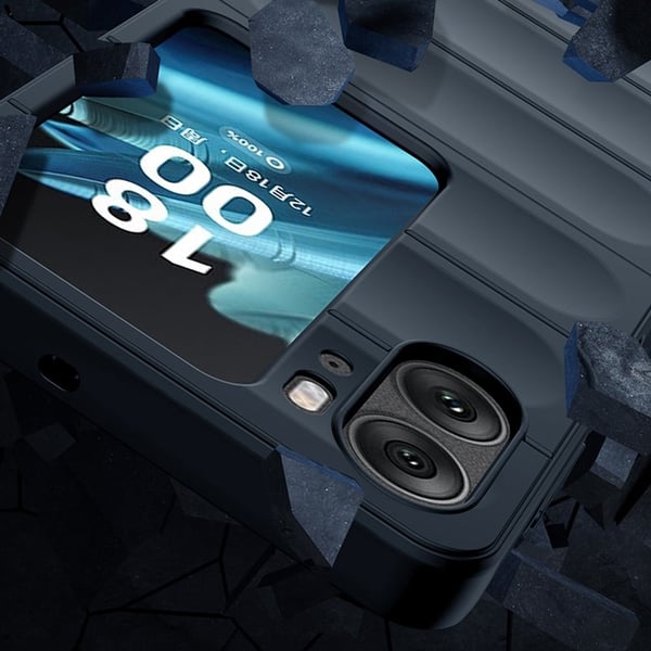 Blødt grebsformet cover til Oppo Find N2 Flip - Lilla