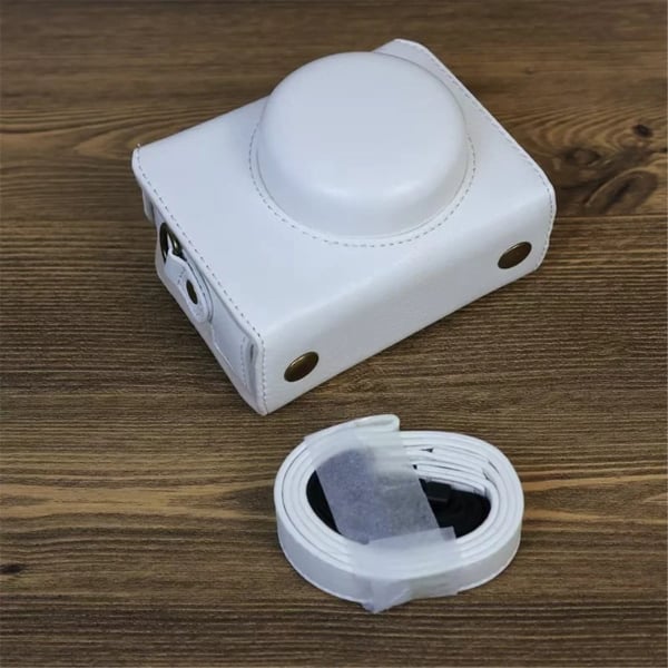 Sony ZV-1F nahkakotelo olkahihnalla - Valkoinen