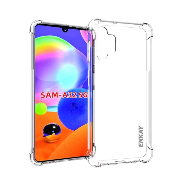 ENKAY gjennomsiktig, fallsikkert etui til Samsung Galaxy A32 5G