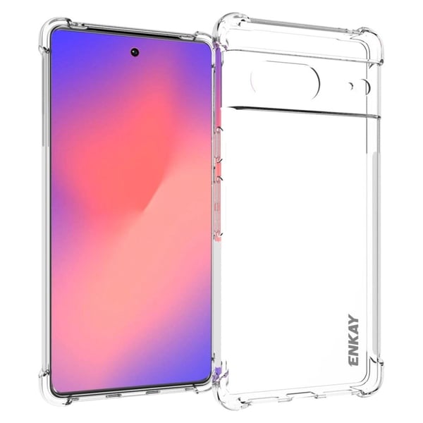 ENKAY gjennomsiktig fallsikkert etui for Google Pixel 7
