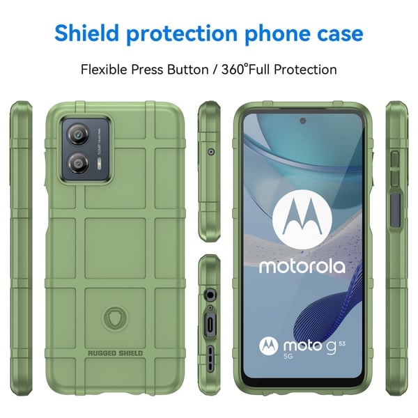 Rugged Shield Etui Motorola Moto G53 - Grønn