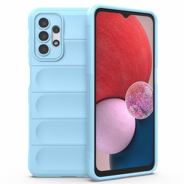 Blødt grebsformet cover til Samsung Galaxy A13 4G - Blå