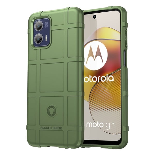 Rugged Shield Etui Motorola Moto G73 - Grøn