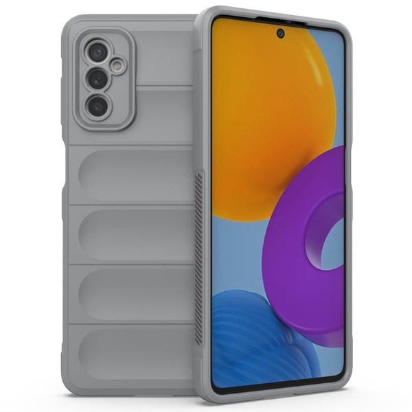 Pehmeä kahva muotoiltu kuori Samsung Galaxy M52 5G - Vaalean Harmaa