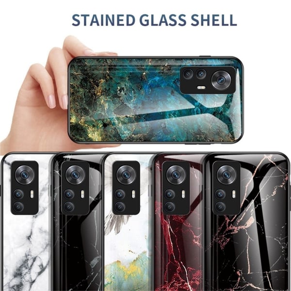 Fantasy Marble Xiaomi 12T / Redmi K50 Ultra Deksel - Smaragd Klinkekule