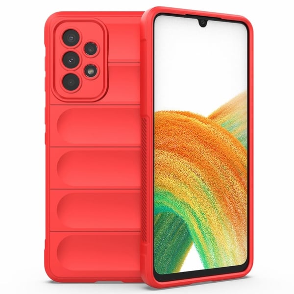 Blødt grebsformet cover til Samsung Galaxy A53 5G - Rød