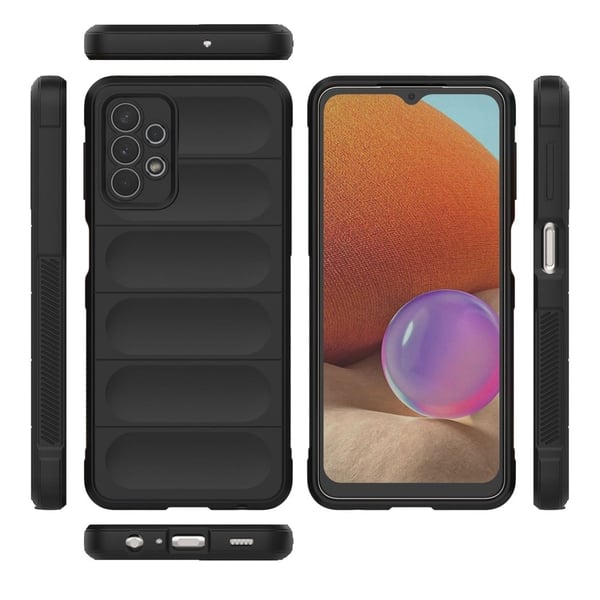 Blødt grebsformet cover til Samsung Galaxy M32 5G / Samsung Galaxy A32 5G - Sort