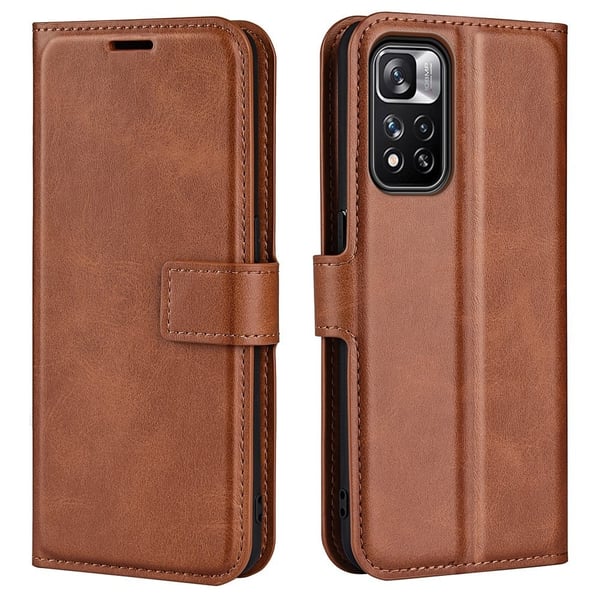 Lompakko Nahkakotelo For Xiaomi Redmi Note 11 Pro 5G / 11 Pro Plus 5g - Vaalean Ruskea Lompakko Nahkakotelo For Xiaomi Redmi Note 11 Pro 5G / 11 Pro Plus 5g - Vaalean Ruskea