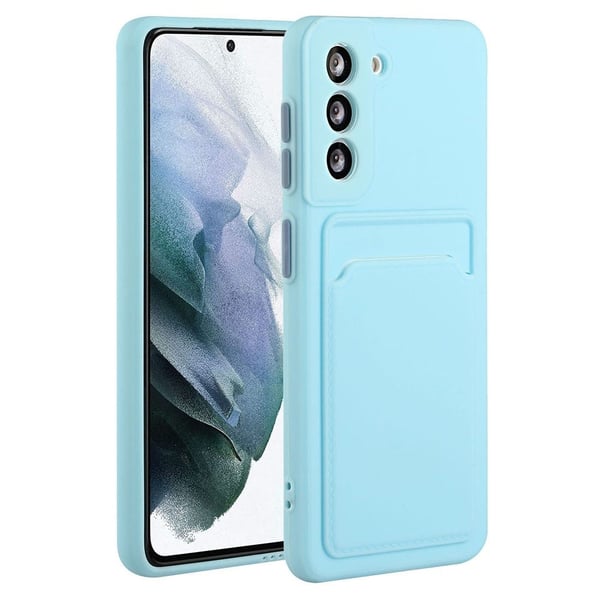 Deksel med Kortholder til Samsung Galaxy S23 Plus - Himmelblå