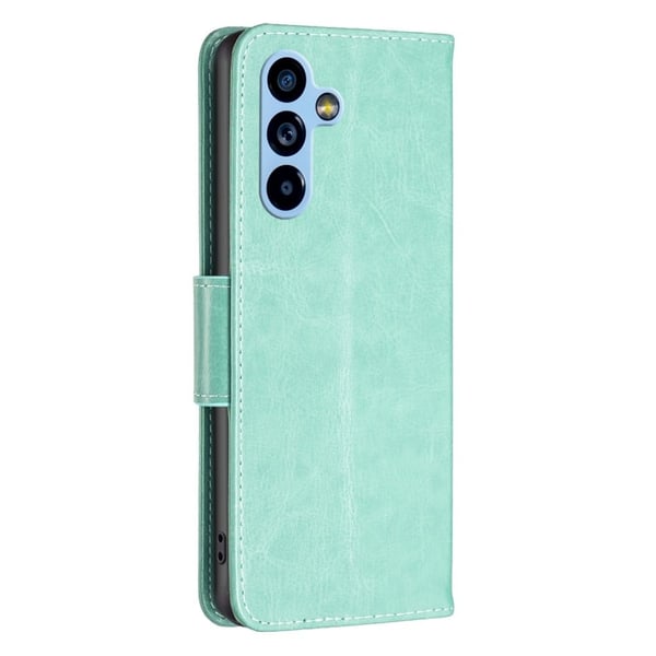 Sommerfugl Samsung Galaxy A54 Flip Etui - Grøn