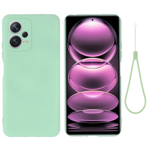 Matt flytende silikondeksel for Xiaomi Poco X5 / Xiaomi Redmi Note 12 - Grønn