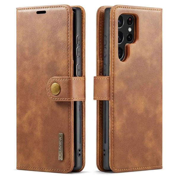 DG.Ming Samsung Galaxy S23 Ultra 2-in-1 Lommebok Etui - Brun