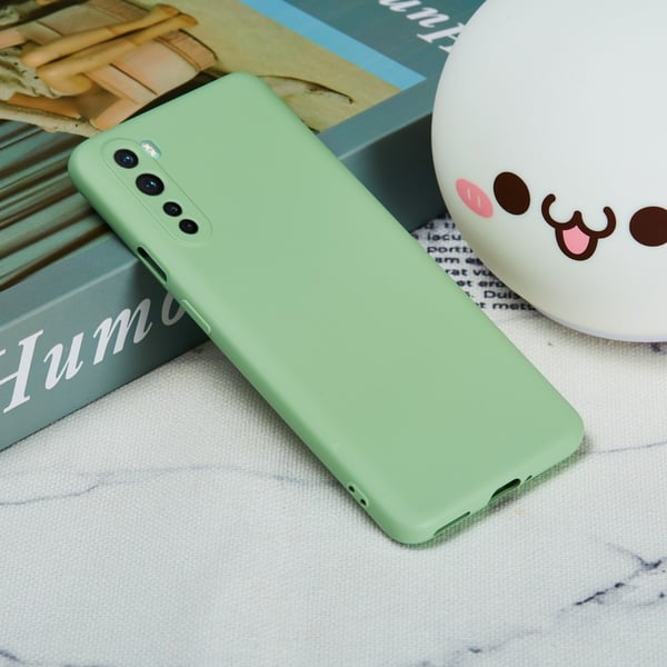 Matte Liquid silikone cover til OnePlus Nord - Grøn