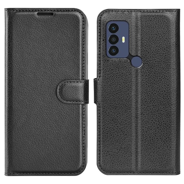 Klassisk Tcl 306 / 305 / 30e / 30se Flip Etui - Sort