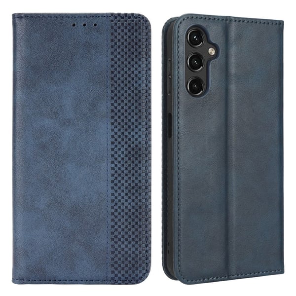 Bofink Vintage Samsung Galaxy A24 4G Nahkakotelo - Sininen