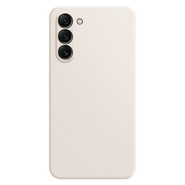 Avfaset gummiert anti-falldeksel for Samsung Galaxy S23 Plus - Beige