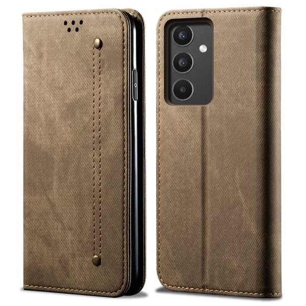 Jeans Samsung Galaxy A34 5G Flip Etui - Khaki