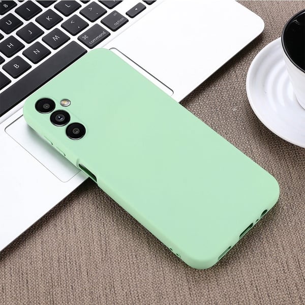 Matte Liquid silikone cover til Samsung Galaxy A14 - Grøn