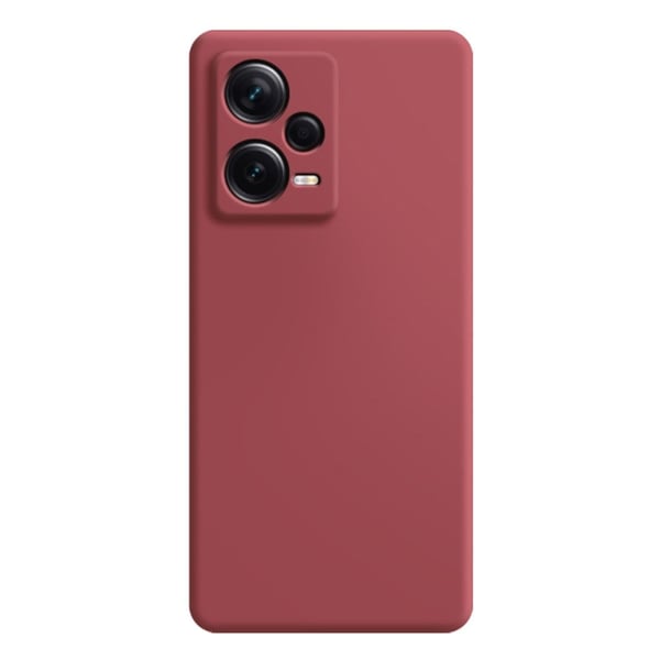 Avfaset anti-drop gummiert deksel for Xiaomi Poco X5 / Redmi Note 12 - Rød