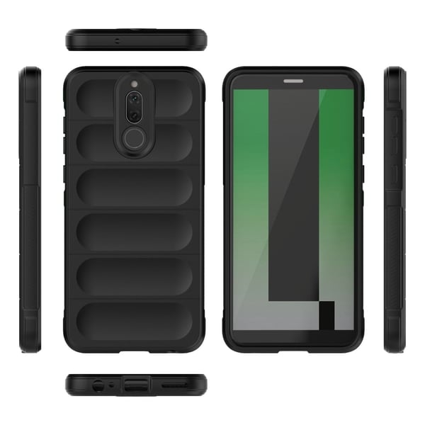 Mjukt greppformat Huawei Mate 10 Lite skal - Silver/Grå