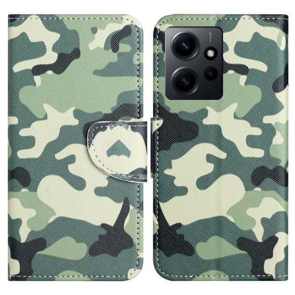 Wonderland Xiaomi Redmi Note 12 Flippetui - Kamuflasje