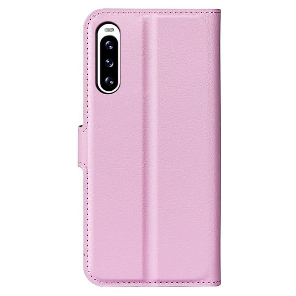 Klassisk Sony Xperia 10 V Flip Etui - Lyserød