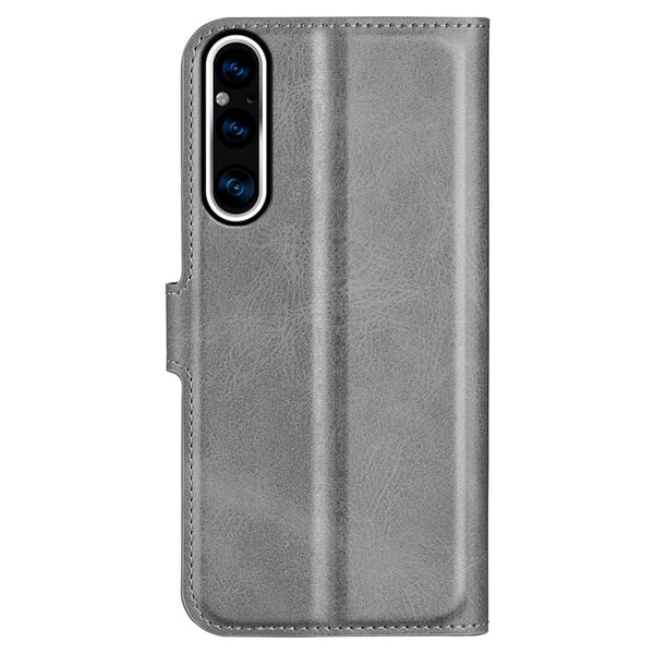 Læretui med Lommebok til Sony Xperia 1 V - Grå
