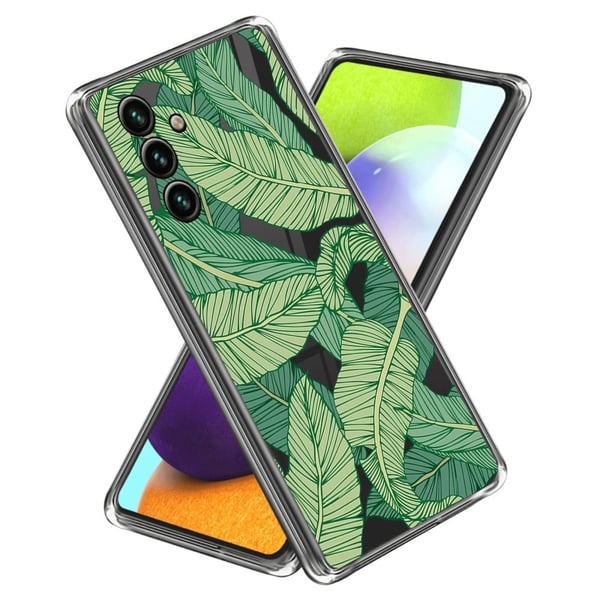 Deco Samsung Galaxy A24 4G Etui - Green Leaves