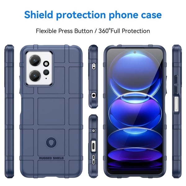 Rugged Shield Xiaomi Redmi Note 12 skal - Blå