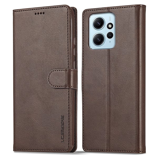 LC.IMEEKE Xiaomi Redmi Note 12 Flippetui - Brun